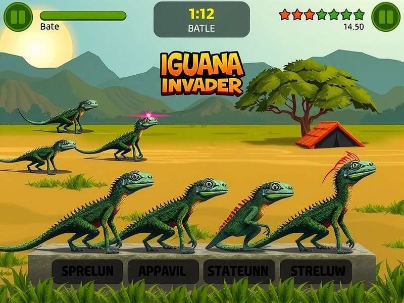 Chitradurga Iguana Invader battle scene showing strategic gameplay